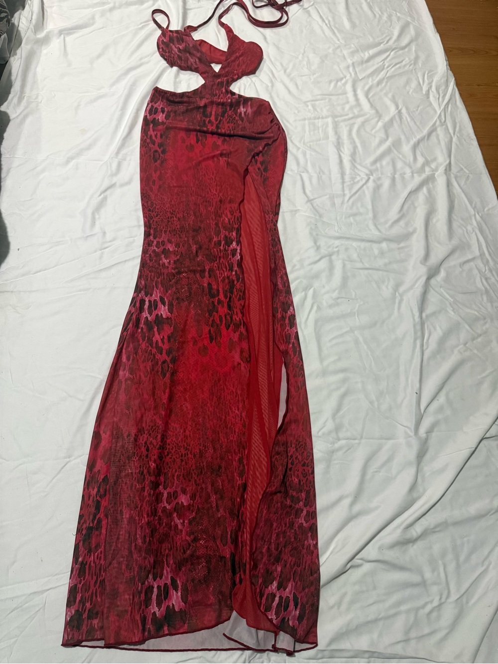 Dolls Kill Unholy Untamed Love Print Maxi Dress